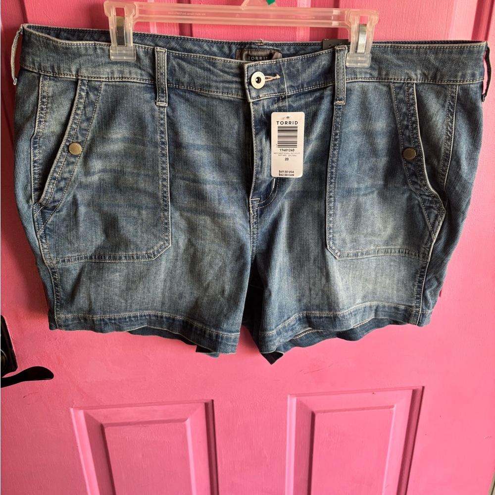 Torrid Blue Denim Plus Size Women's Shorts